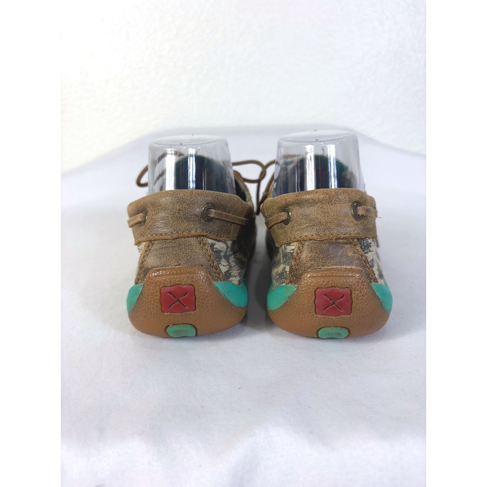 Twisted X Southwestern Lace Up Moc Toe Moccasins Boat Shoes Size 7.5 Comfort - Picture 5 of 7